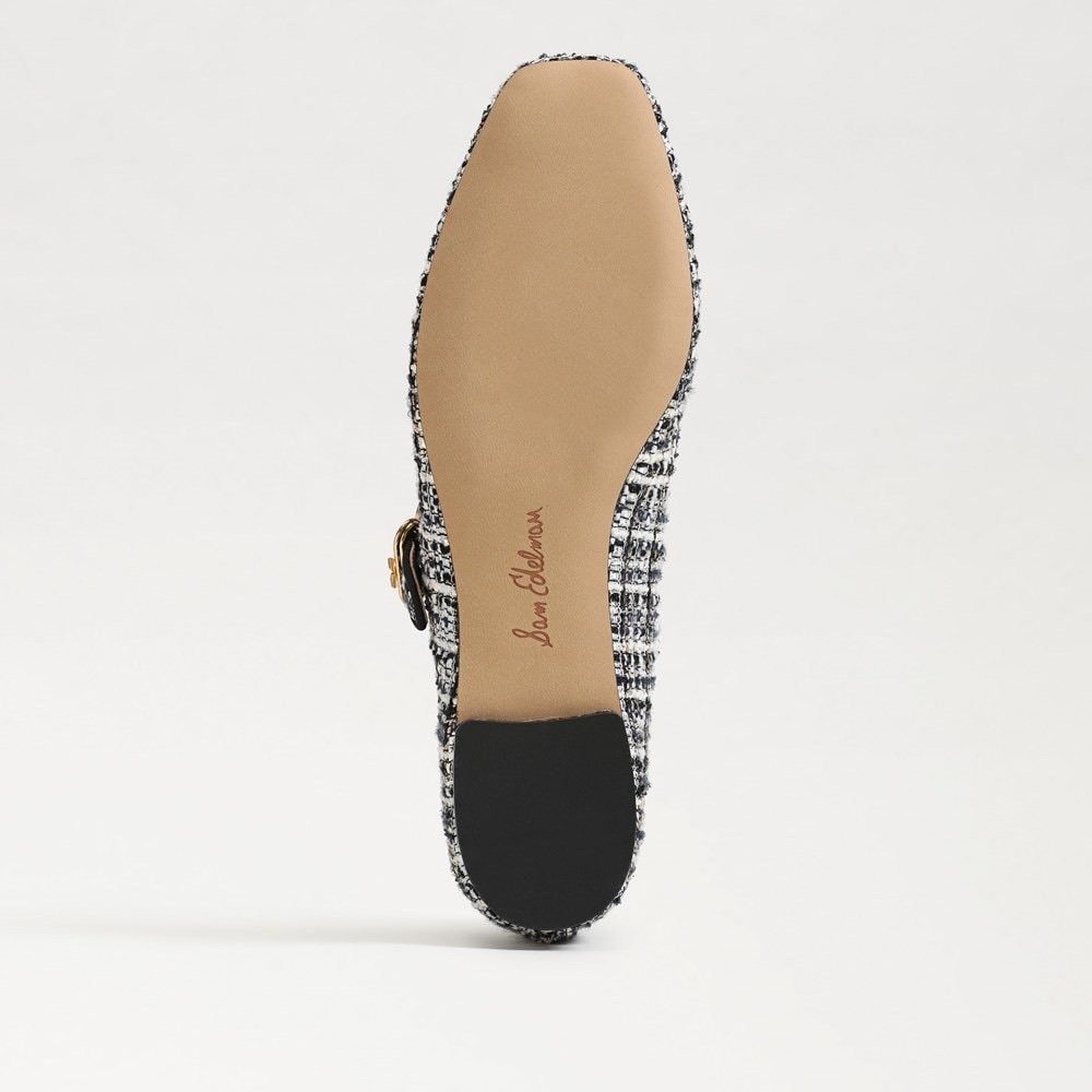 Sam Edelman Black and White Tweed Flats / MICHAELA MARY JANE FLAT - Picture 7 of 7